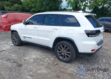 2016 Jeep Grand Cherokee Limited 75Th Anniversary из США, поврежденный, VIN 1C4RJEBG1GC392636